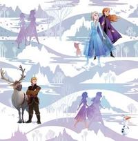 Tapetas flizelino pagrindu, Graham & Brown, 108238, Kids@Home, baltas su Frozen herojais