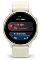 garmin vivoactive - Garmin Vivoactive 6 42mm Lunar Gold su kaulo dirželiu (Bone) - 2 nuotrauka