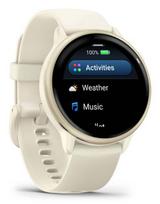 garmin vivoactive - Garmin Vivoactive 6 42mm Lunar Gold su kaulo dirželiu (Bone) - 6 nuotrauka