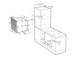 imontuojama orkaite gorenje - Gorenje BSA6737E15BG - 2 nuotrauka