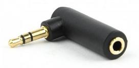 laidas 3.5mm 3.5mm 5m - Gembird Right Angle Adapter 3.5 mm - 1 nuotrauka