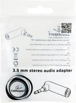laidas 3.5mm 3.5mm 5m - Gembird Right Angle Adapter 3.5 mm - 2 nuotrauka