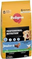 pedigree junior - Sausas šunų maistas Pedigree Professional Nutrition Junior, vištiena, 12 kg - 1 nuotrauka