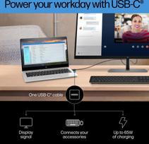 hp 65w usb c - Monitorius HP 6N4D6AA#ABB - 3 nuotrauka