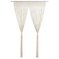 Dieninės užuolaidos VLX Macrame 35144, smėlio, 1400 mm x 2400 mm