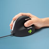 mouse ergonomic - MOUSE USB OPTICAL BREAK/R. BLACK RGOHELA R-GO TOOLS - 1 nuotrauka