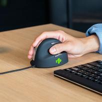 mouse ergonomic - MOUSE USB OPTICAL BREAK/R. BLACK RGOHELA R-GO TOOLS - 6 nuotrauka
