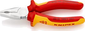 elektriko reples - Kombinuotos elektrikų replės KNIPEX 0106 190 mm - 1 nuotrauka