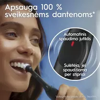 io2 night - Oral-B iO2 Night Juodas (Black) - 2 nuotrauka