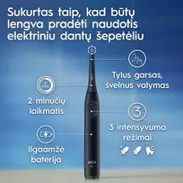 io2 night - Oral-B iO2 Night Juodas (Black) - 3 nuotrauka