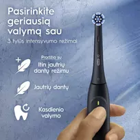 io2 night - Oral-B iO2 Night Juodas (Black) - 4 nuotrauka