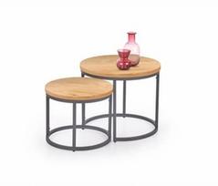 Halmar Oreo Set Of Two Coffee Tables Golden Oak