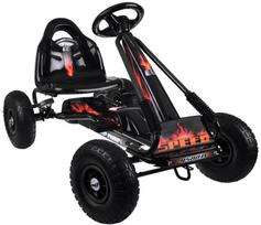 kartingu padangos - Edukamp pedalinis go-kartas SP0839, juodas (Black) - 1 nuotrauka