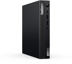 256gb ssd - Lenovo ThinkCentre M75q Tiny 12RQ003YGE ,  AMD Ryzen 3 8300GE ,  16GB DDR5 ,  256GB SSD ,  AMD Radeon ,  Juodas (Black) - 1 nuotrauka