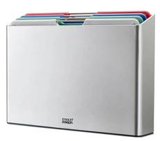 rinkinys - Joseph Joseph Folio Steel pjaustymo lentelių rinkinys, 4 vnt., šviesaus sidabro (Light Silver) - 1 nuotrauka