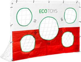 Vartai futbolo treniruotėms + taikinys Eco Toys, 180x122cm