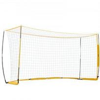 Futbolo vartai, 366x183 cm, geltona, plieno ir stiklo pluošto konstrukcija