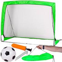Futbolo vartai sulankstomi, 120x90cm., Malplay, žalia ir oranžinė spalva