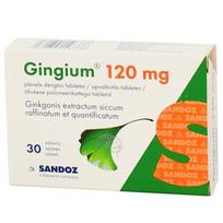 tabletes - GINGIUM, 120 mg, plėvele dengtos tabletės, N30 - 2 nuotrauka