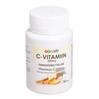  ABC VIT Vitaminas C, 500 mg, ananasų skonio, 50 kramtomų tablečių