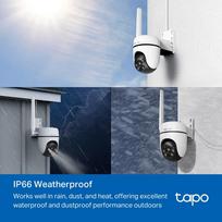 tp link tapo camera - TP-Link Tapo C501GW 4G Belaidė kamera su PTZ funkcija (Balta/White) - 2 nuotrauka