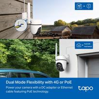 tp link tapo camera - TP-Link Tapo C501GW 4G Belaidė kamera su PTZ funkcija (Balta/White) - 7 nuotrauka