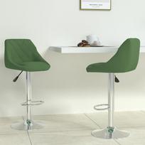 Baro kėdė VLX Bar Stools, tamsiai žalia, 2 vnt.