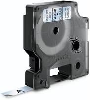etikeciu printer - Dymo label printer tape D1 9mmx7m, black/clear | S0720670 - 1 nuotrauka