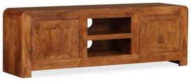 TV staliukas VLX Solid Wood with Sheesham Finish, rudas, 1200 mm x 300 mm x 400 mm