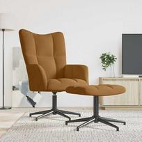 Fotelis VLX Relaxing Chair, rudas, 61 cm x 70 cm x 96.5 cm