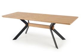 74 x 1 - Valgomojo stalas Halmar Bacardi, juodas/ąžuolo, 2200x900x760mm - 8 nuotrauka