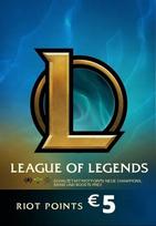 League of Legends Gift Card 5€ - 650 Riot Points / 450 Valorant Points - EU WEST Server Only