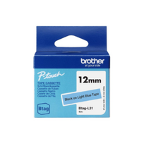 Brother BTAG-L31 | Black on Light Blue | Btag | BTAGL31
