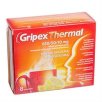 gripex - GRIPEX THERMAL, 650/50/10 mg, milteliai geriamajam tirpalui, N8  - 2 nuotrauka