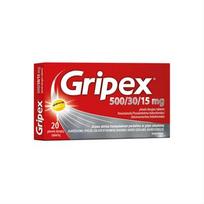 GRIPEX, 500/30/15 mg, plėvele dengtos tabletės, N20