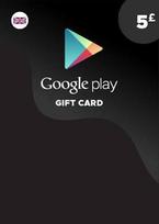 Google Play Gift Card 5 GBP (UK) Key UNITED KINGDOM