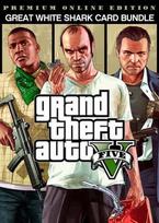 GTAV Premium Online Edition & Great White Shark Card Rockstar Games Launcher Key GLOBAL