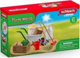 Figūrėlių priedų rinkinys Schleich Farm World Stable Care Accessories 42610S, 11 vnt., įvairių spalvų