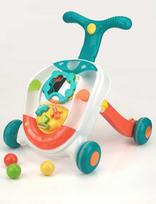 vaikstyne - Kruzzel Vaikiškas stumdukas - vaikštynė KS Kids Baby Walker, žalia (Green) - 1 nuotrauka