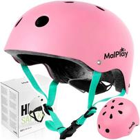 Malplay Vaikiškas Dviratininko Šalmas, Rožinė-Turkio (Pink-Turquoise)