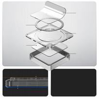 magsafe deklas - Dėklas Spigen Ultra Hybrid Mag Magsafe Galaxy S26 Ultra clear/baltas - 6 nuotrauka