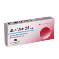 MIALDEX, 25 mg, plėvele dengtos tabletės, N10