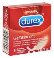 Durex prezervatyvai Sensitive, 3 vnt.