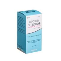biotinas eurovaistine - BIOTIN STRONG plaukams ir nagams, 60 tablečių - 2 nuotrauka
