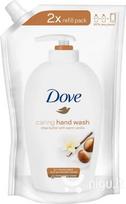 Skysto muilo papildymas Dove Caring Shea Butter & Warm Vanilla 500 ml
