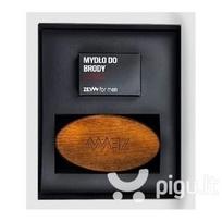 Rinkinys vyrams Zew For Men Brodacza: muilas barzdai 85 ml   šepetys barzdai šukuoti