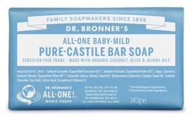 DR.BRONNER'S ekologiškas Kastilijos muilas BABAY-MILD, bekvapis, 140 g
