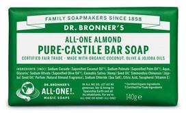 DR.BRONNER'S ekologiškas Kastilijos muilas ALMOND, 140 g