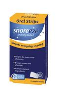  SNOREEZE, tirpios gomurio juostelės nuo knarkimo (apsaugo nuo knarkimo iki 8 val.), 14 vnt