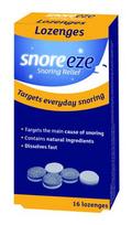  SNOREEZE, čiulpiamos pastilės nuo knarkimo (net iki 8 val. neutralizuoja knarkimą), 16 vnt